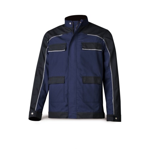 588CCAMNE Chaqueta CANVAS azul marino/negro poliéster/algodón 245 gr.